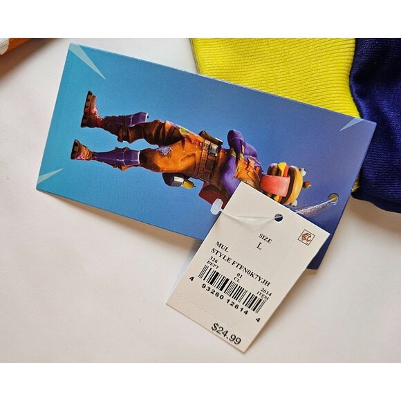 FortNite Beef Boss Boys Hoodie Jacket Large Mesh Eyes Masked Full Zip Co… - Picture 10 of 12